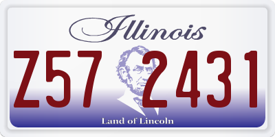 IL license plate Z572431