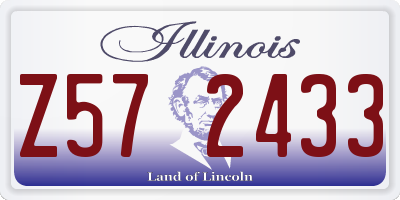 IL license plate Z572433