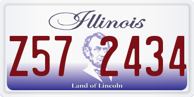 IL license plate Z572434