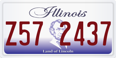 IL license plate Z572437