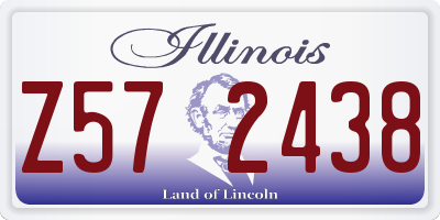 IL license plate Z572438
