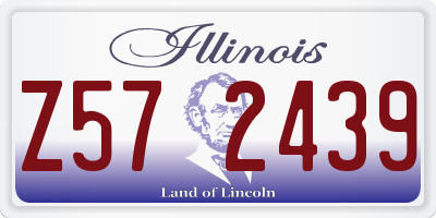 IL license plate Z572439