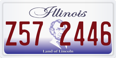 IL license plate Z572446