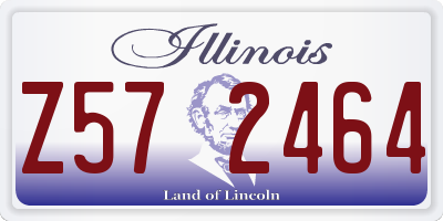 IL license plate Z572464