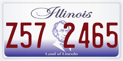 IL license plate Z572465