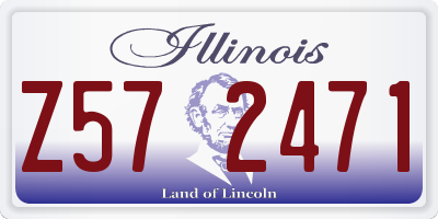 IL license plate Z572471