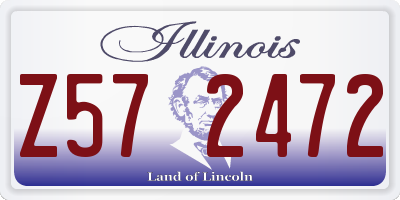 IL license plate Z572472