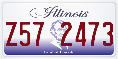 IL license plate Z572473