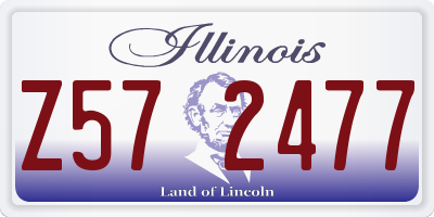 IL license plate Z572477