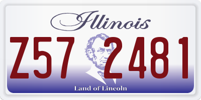 IL license plate Z572481