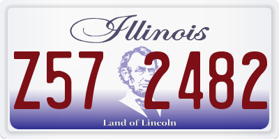 IL license plate Z572482