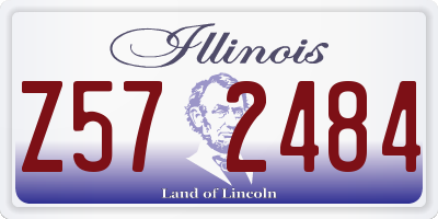 IL license plate Z572484