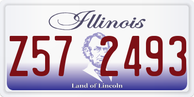 IL license plate Z572493