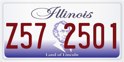 IL license plate Z572501