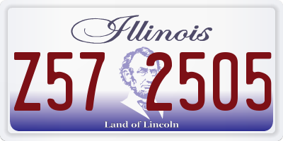 IL license plate Z572505