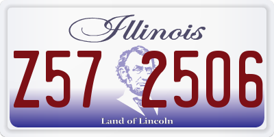 IL license plate Z572506