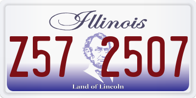 IL license plate Z572507
