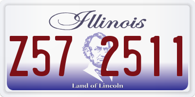 IL license plate Z572511