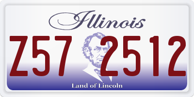 IL license plate Z572512