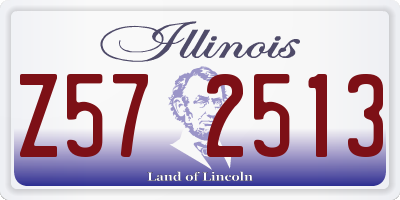 IL license plate Z572513