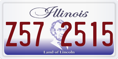 IL license plate Z572515