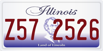 IL license plate Z572526
