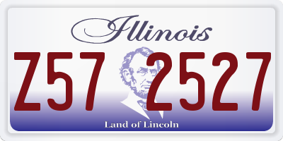 IL license plate Z572527