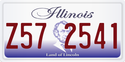 IL license plate Z572541