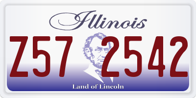 IL license plate Z572542
