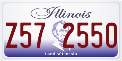 IL license plate Z572550