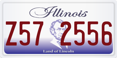 IL license plate Z572556