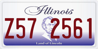 IL license plate Z572561