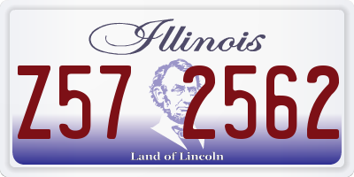 IL license plate Z572562