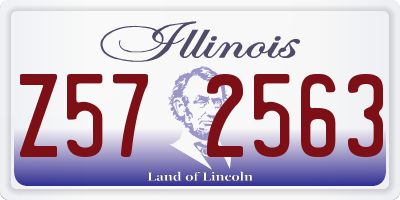 IL license plate Z572563