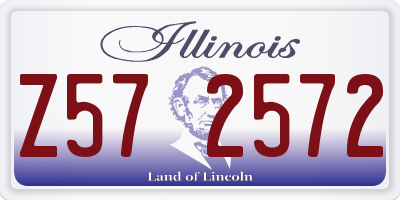 IL license plate Z572572