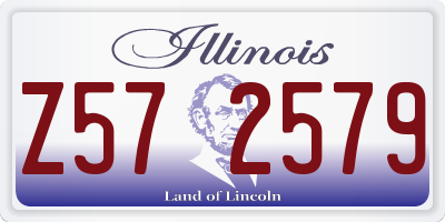 IL license plate Z572579
