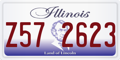 IL license plate Z572623