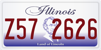 IL license plate Z572626