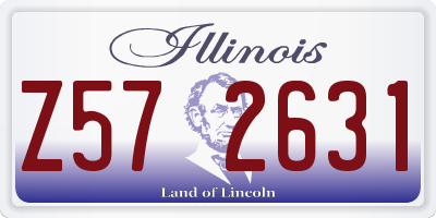 IL license plate Z572631