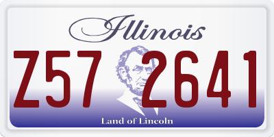 IL license plate Z572641
