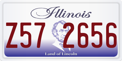 IL license plate Z572656
