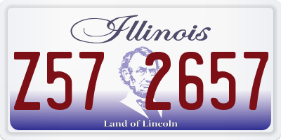 IL license plate Z572657