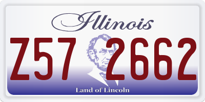 IL license plate Z572662