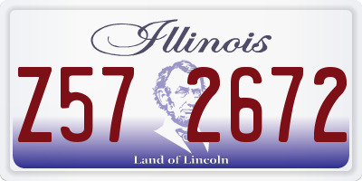 IL license plate Z572672