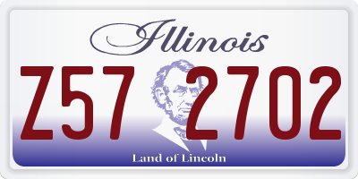 IL license plate Z572702