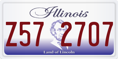 IL license plate Z572707