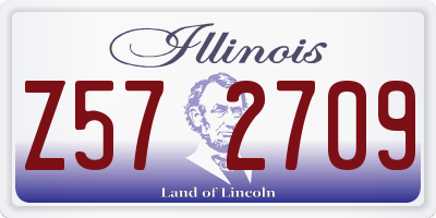 IL license plate Z572709