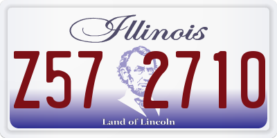 IL license plate Z572710