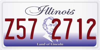 IL license plate Z572712