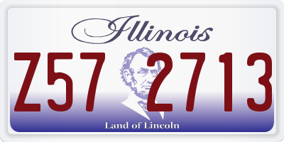 IL license plate Z572713